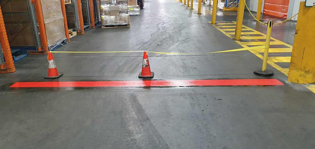 Industrial safety line marking service